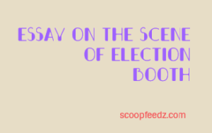 Essay on Scene of Election Booth in India
